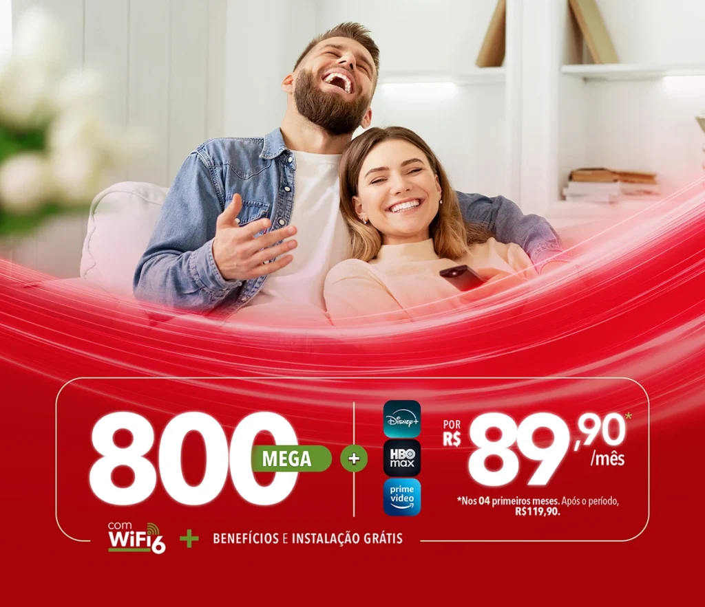 800 Mega + Apps e Streaming